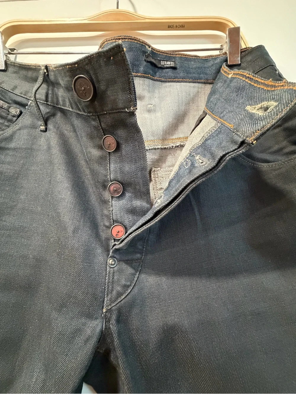 G-Star Rae Jeans GSO1 Slim Straight Black Men's Jeans 34x32
